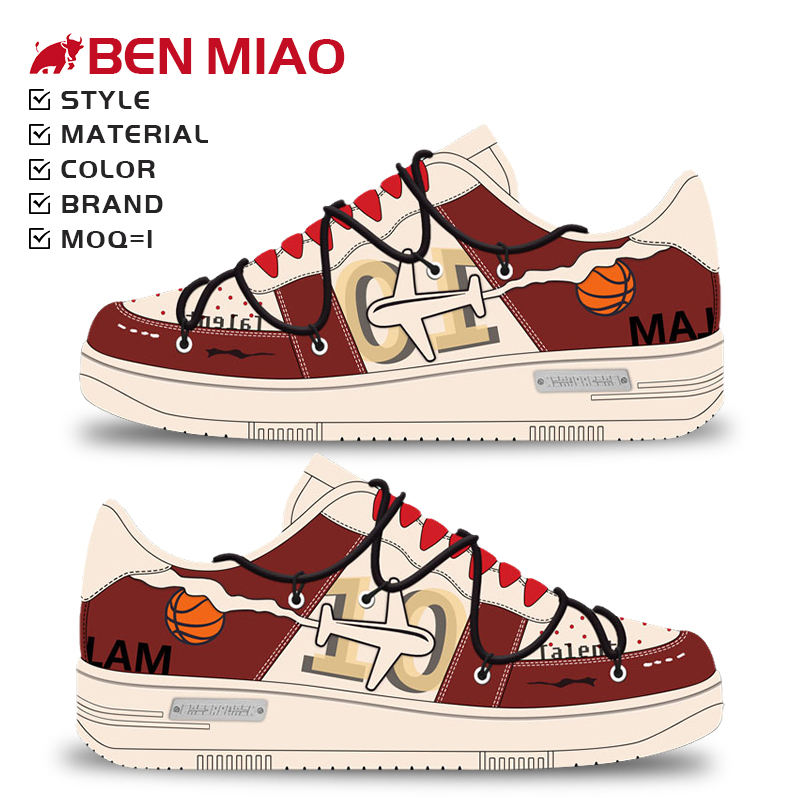 Hot Selling Men's High-End Sports Shoes Fashionable Casual Customized Comfortable Genuine Leather Patent Leather Anti-Slippery