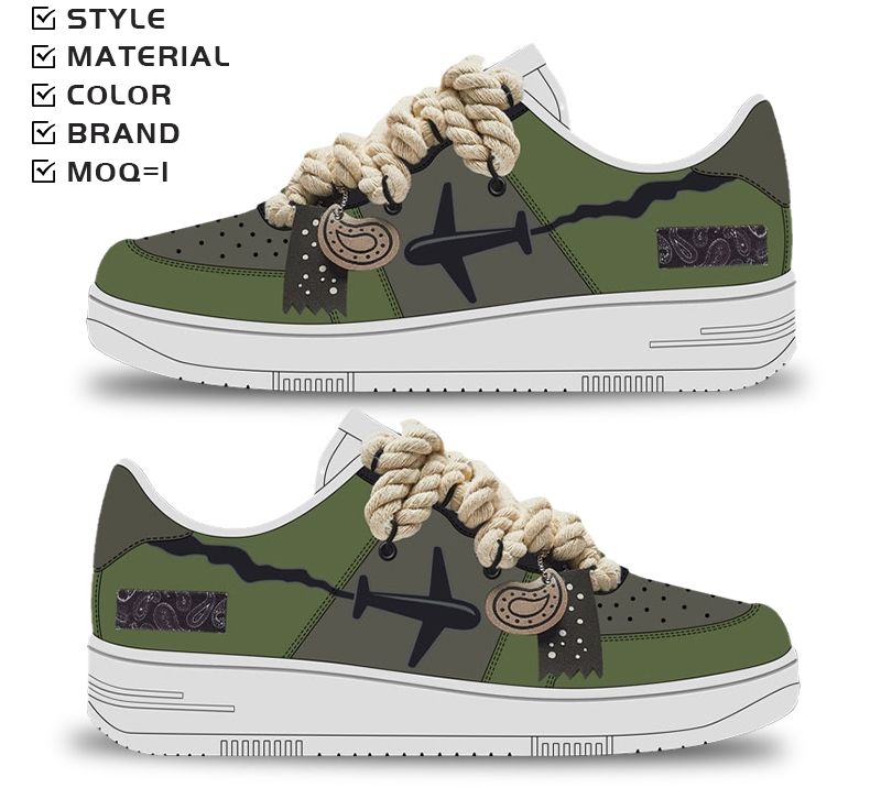 High Quality Customized Men's Skateboard shoes Breathable Retro Style Genuine Leather Upper Hemp Material Direct Manufacture